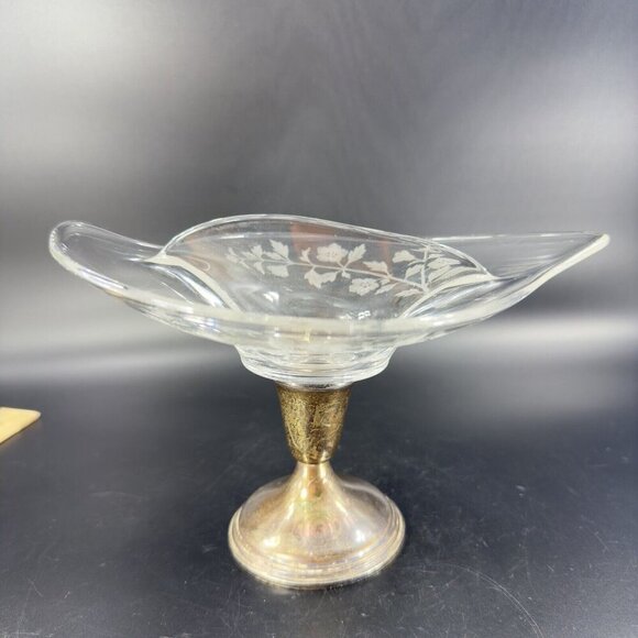 1950 VIKING Dish Pedestal EMPIRE STERLING SILVER Weighted Manganese 365nm UV - Picture 14 of 16